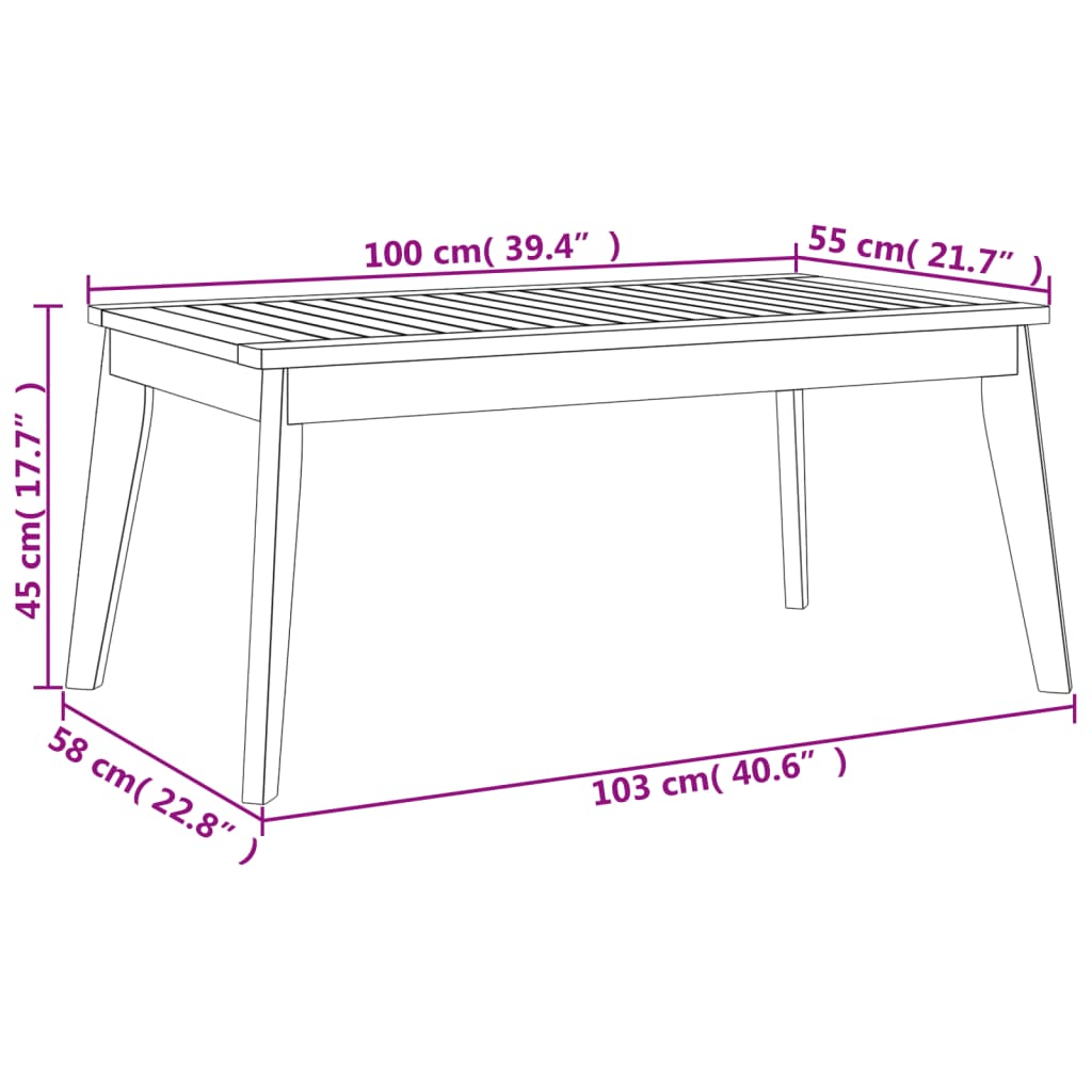 vidaXL Set Salotto da Giardino 5 pz con Cuscini Legno Massello Acacia