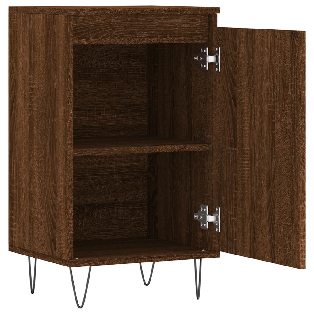 vidaXL Credenza Rovere Marrone 40x35x70 cm in Legno Multistrato