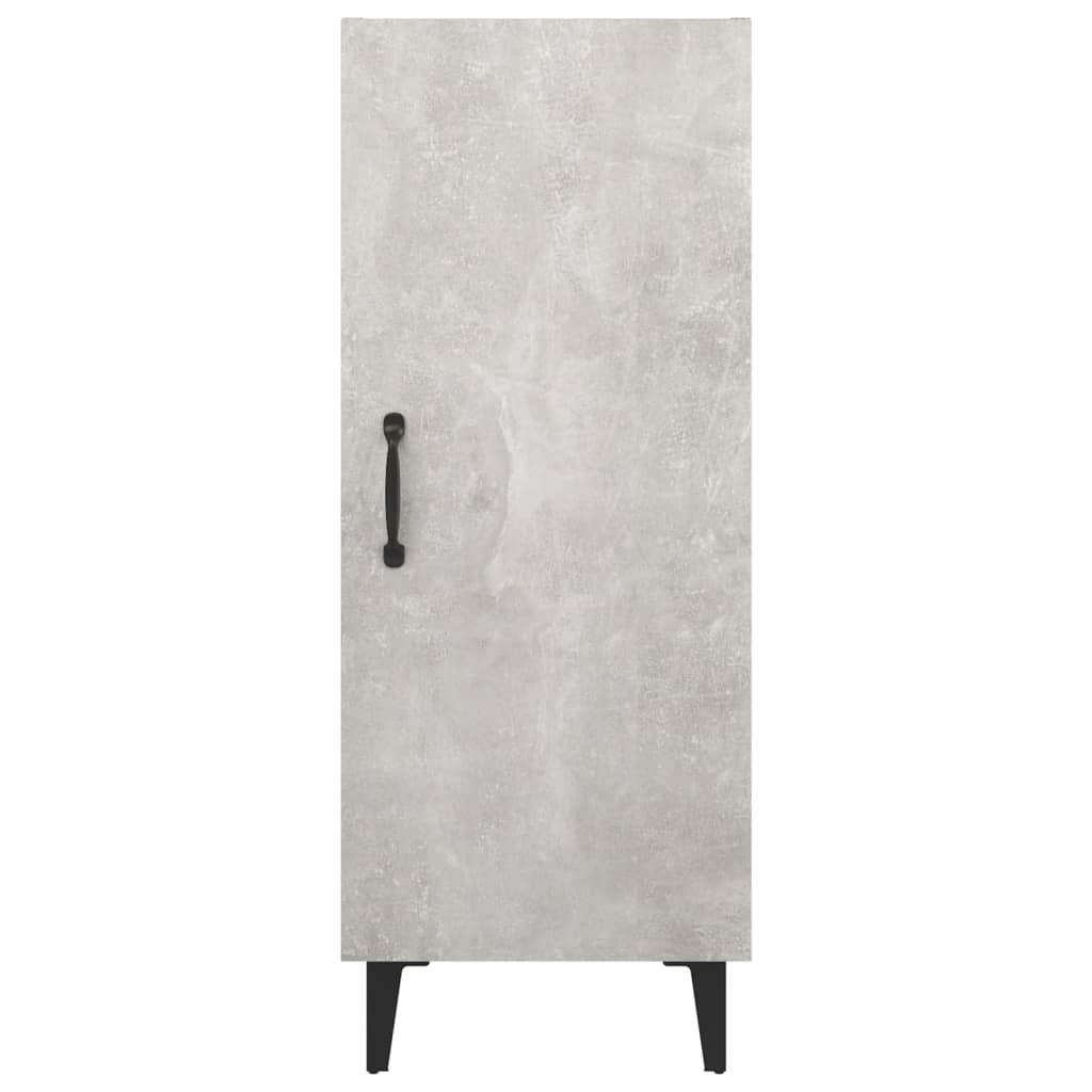 vidaXL Credenza Grigio Cemento 34,5x34x90 cm in Legno Multistrato