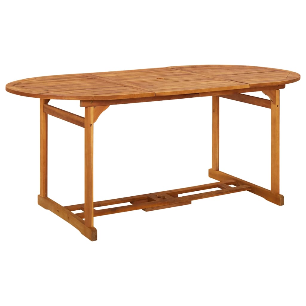 vidaXL Set da Pranzo da Giardino 7pz 180x90x75cm Legno Massello Acacia