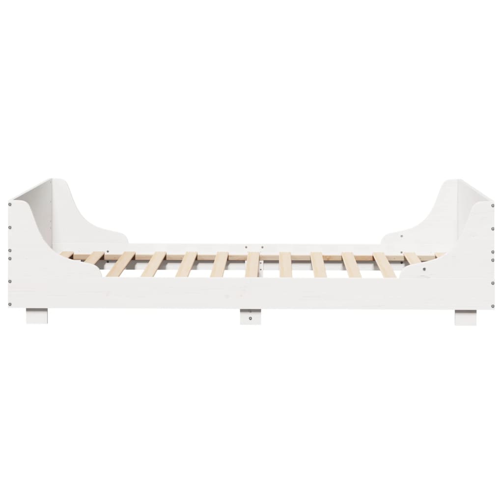 vidaXL Letto senza Materasso Bianco 90x200 cm Legno Massello di Pino