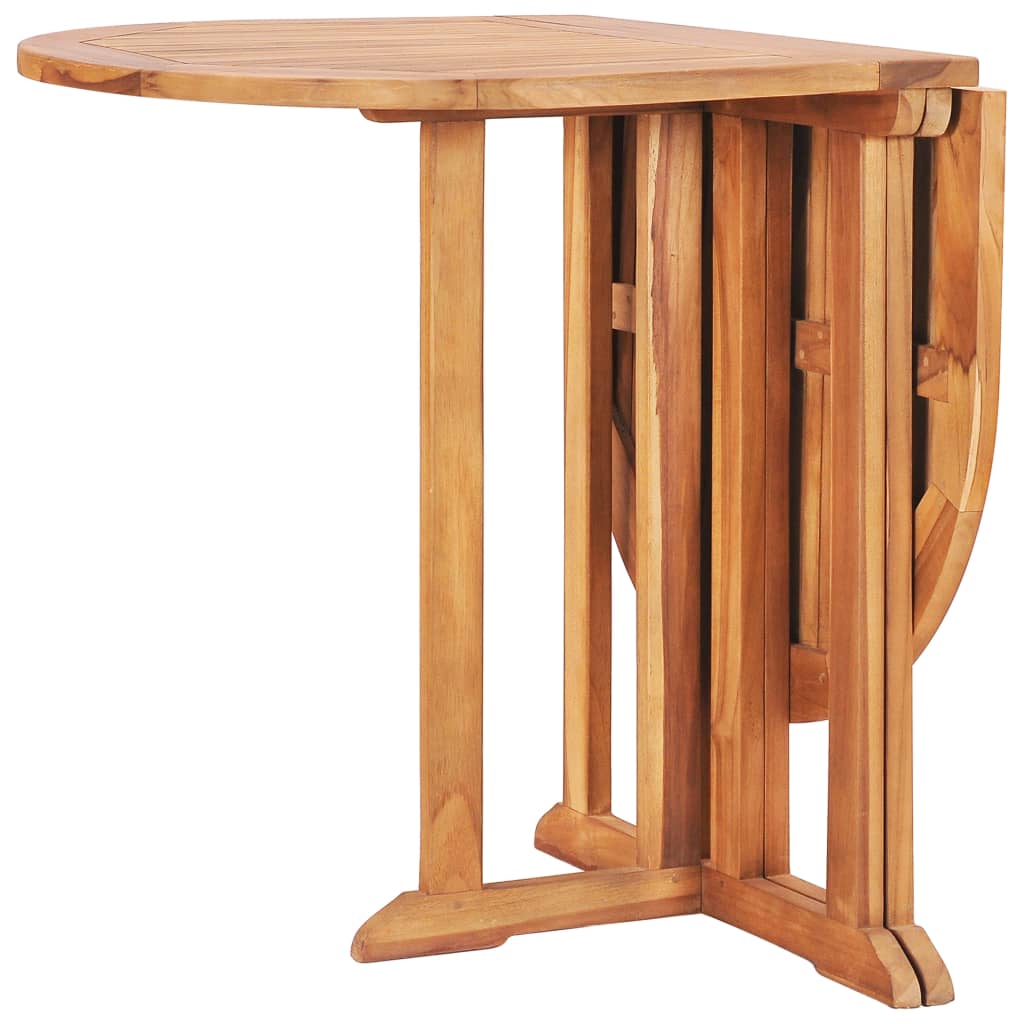 vidaXL Set da Pranzo da Esterno Pieghevole 5 pz Legno Massello di Teak