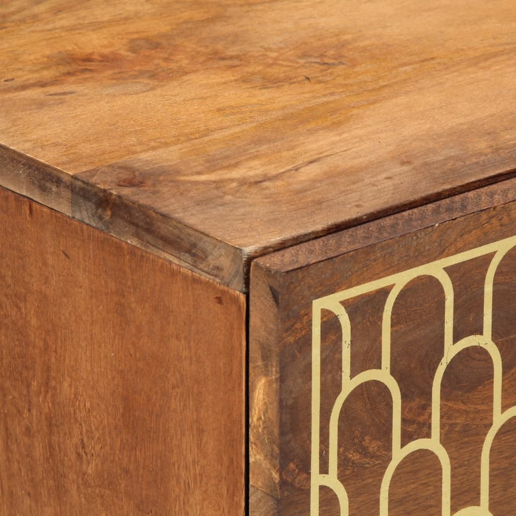 vidaXL Credenza 80x33x75 cm in Legno Massello di Mango