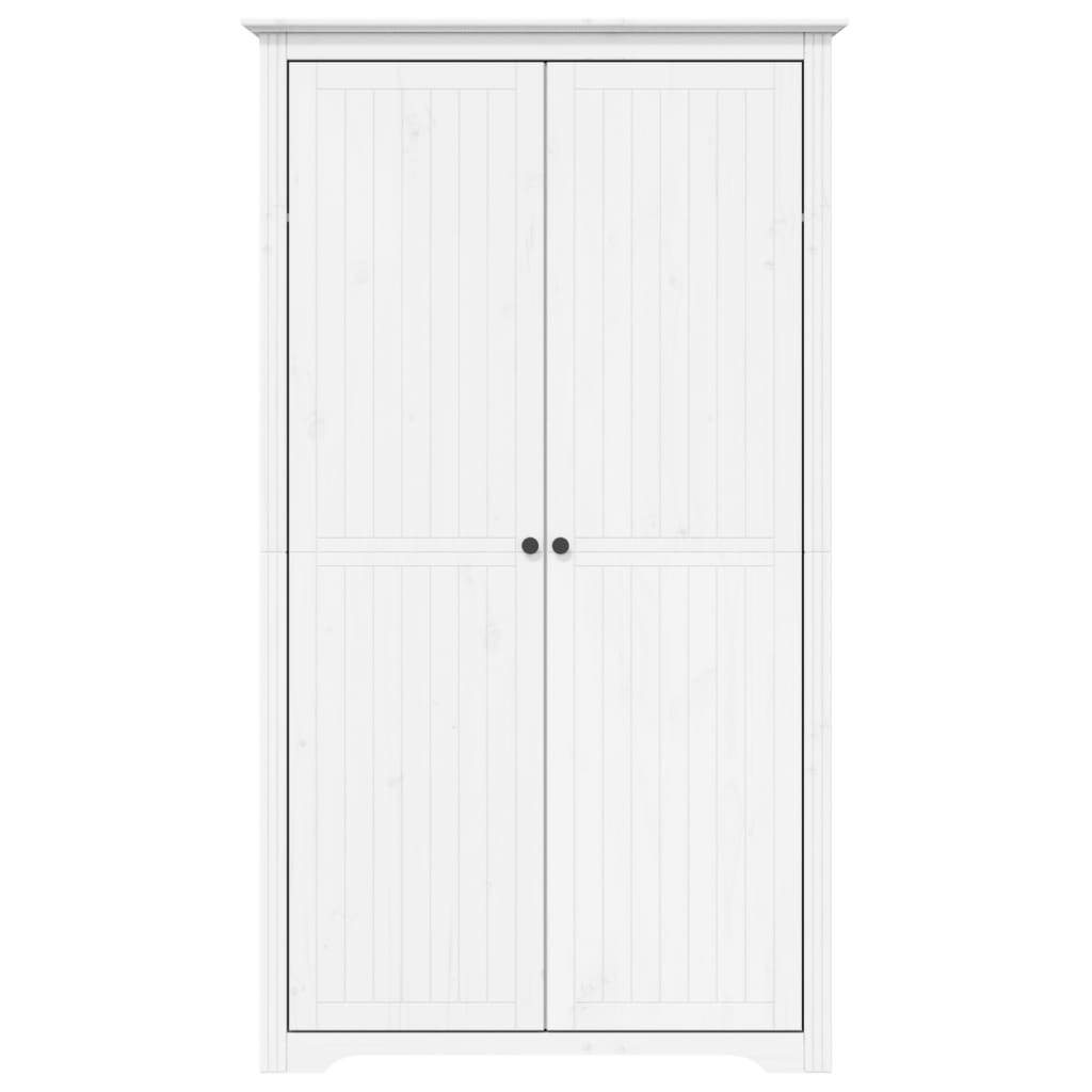 vidaXL Armadio BODO 99x53,5x173 cm in Legno Massello di Pino Bianco