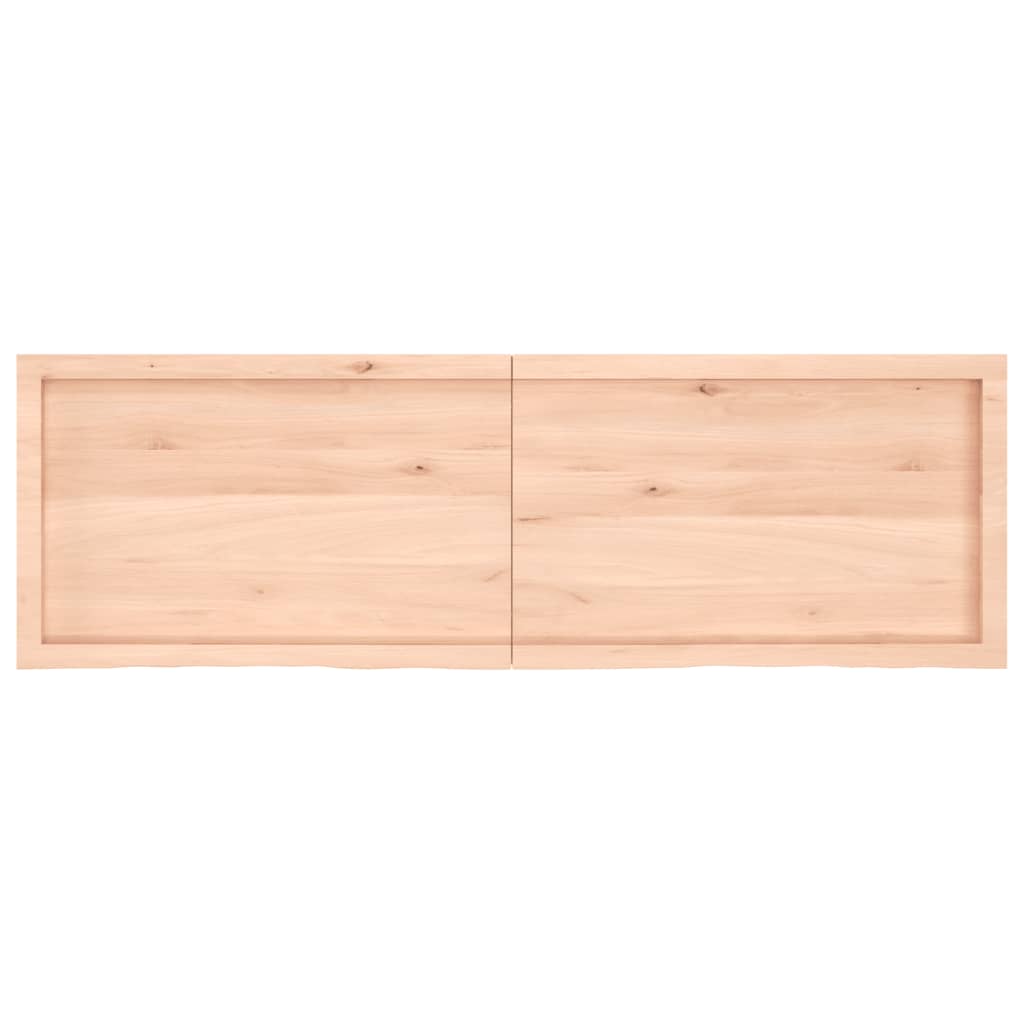 vidaXL Piano Bagno 160x50x(2-6) cm in Legno Massello Non Trattato