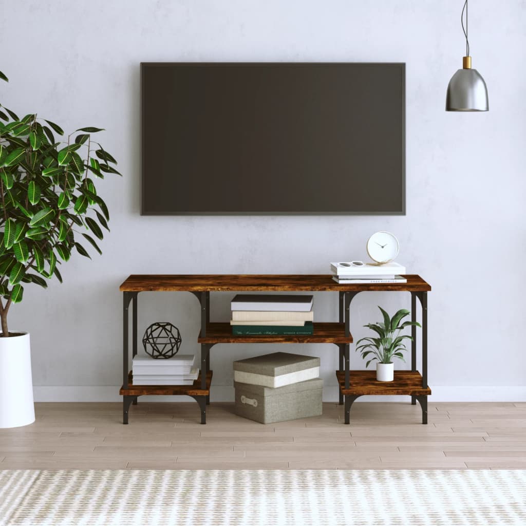 vidaXL Mobile Porta TV Rovere Fumo 102x35x45,5 cm in Legno Multistrato