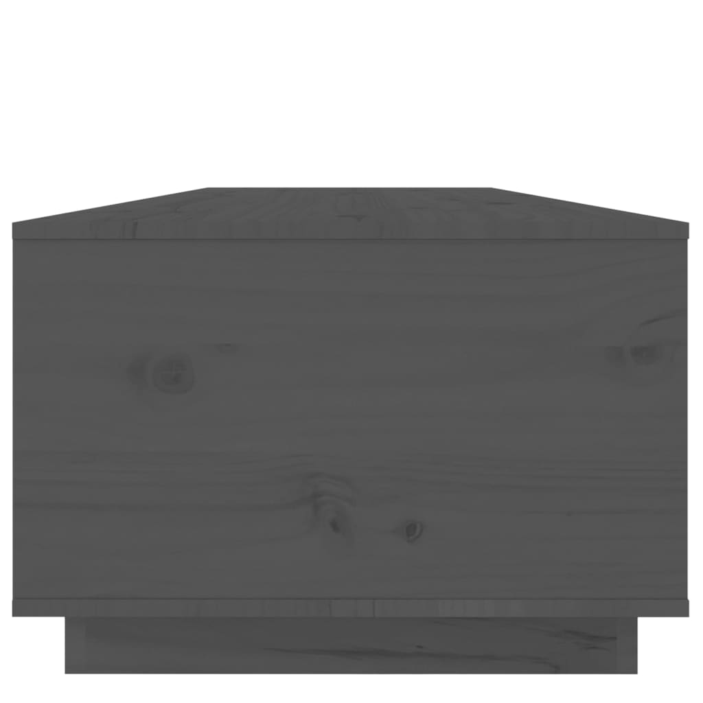 vidaXL Tavolino da Salotto Grigio 100x50x35 cm Legno Massello di Pino