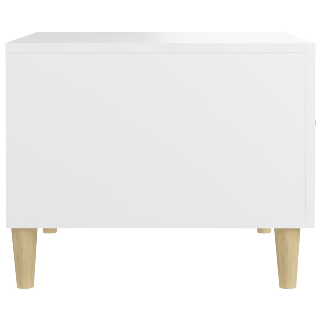 vidaXL Tavolino da Salotto Bianco 50x50x40 cm in Legno Multistrato