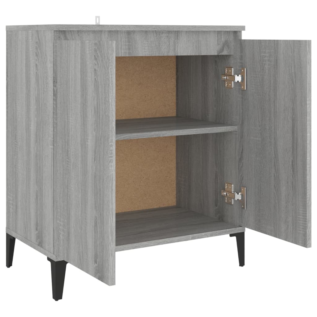 vidaXL Credenza Grigio Sonoma 60x35x70 cm in Legno Ingegnerizzato