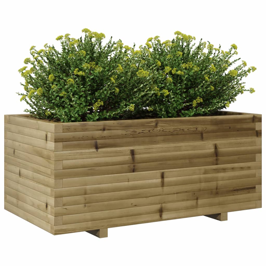 vidaXL Fioriera da Giardino 110x60x49,5 cm in Legno di Pino Impregnato