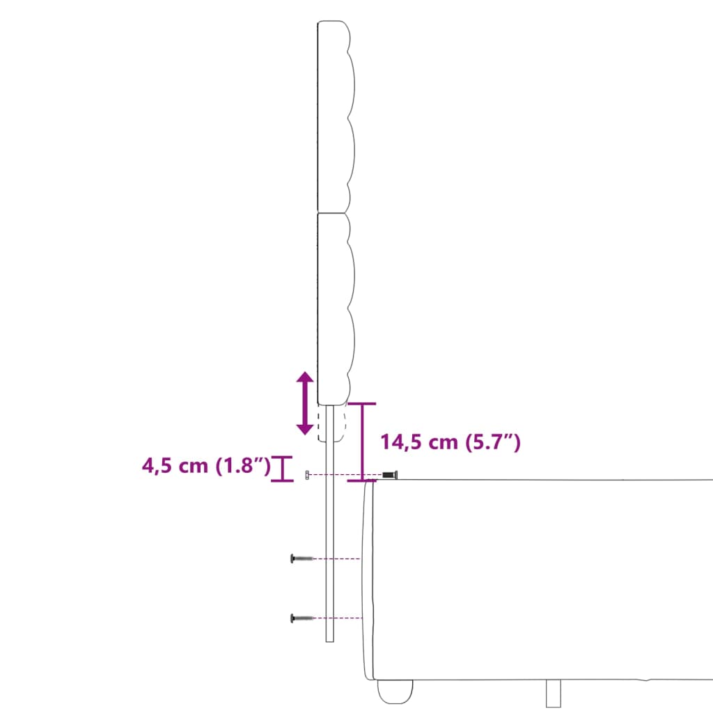 vidaXL Giroletto a Molle con Materasso Grigio Scuro 160x200 cm Tessuto