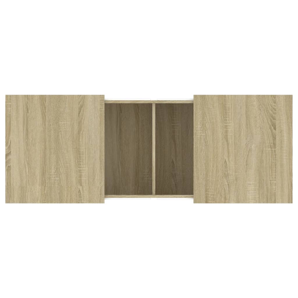 vidaXL Tavolino da Salotto Rovere Sonoma 100x55x40cm Legno Multistrato