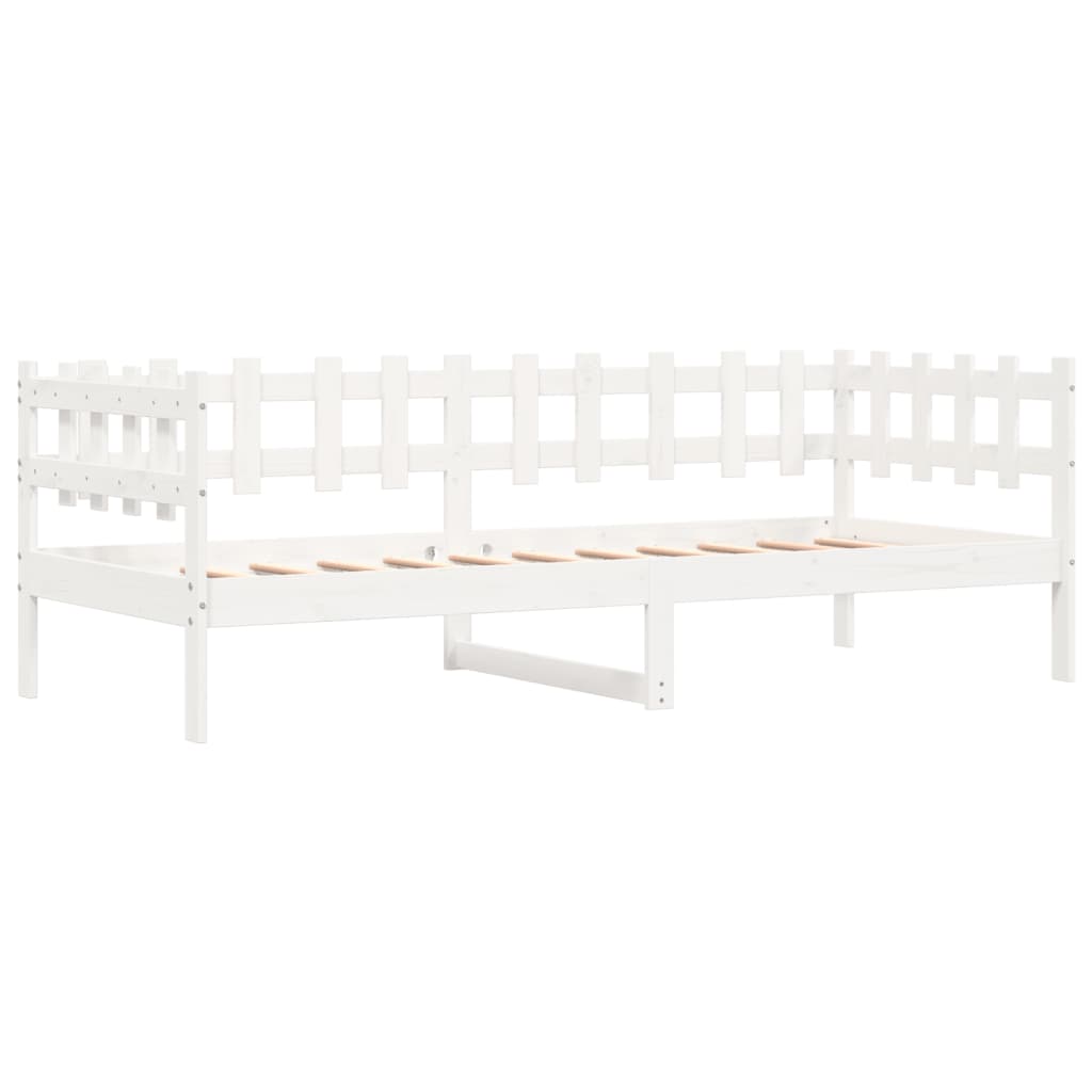 vidaXL Dormeuse senza Materasso Bianca 80x200 cm Legno Massello Pino