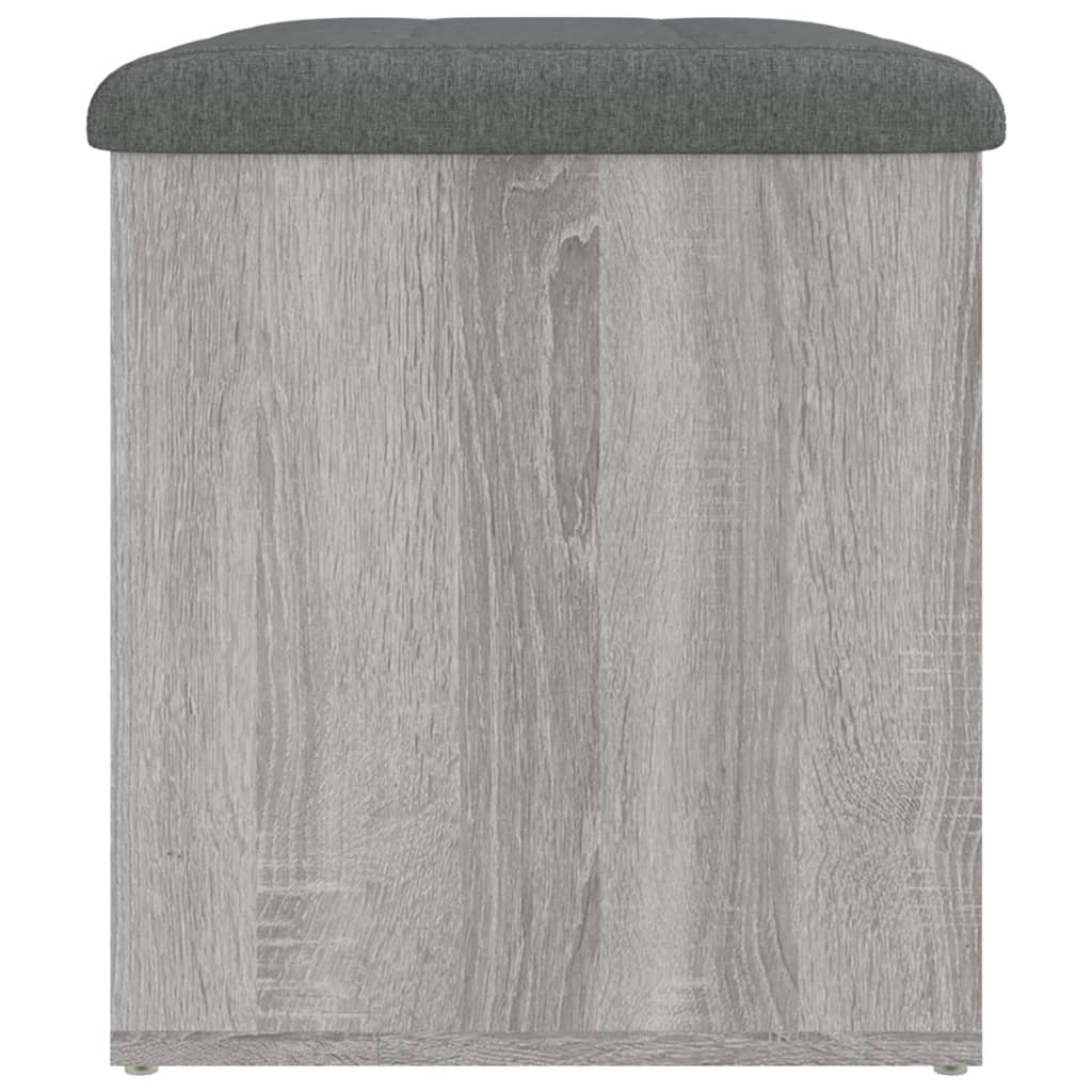 vidaXL Panca Portaoggetti Grigio Sonoma 62x42x45 cm Legno Multistrato