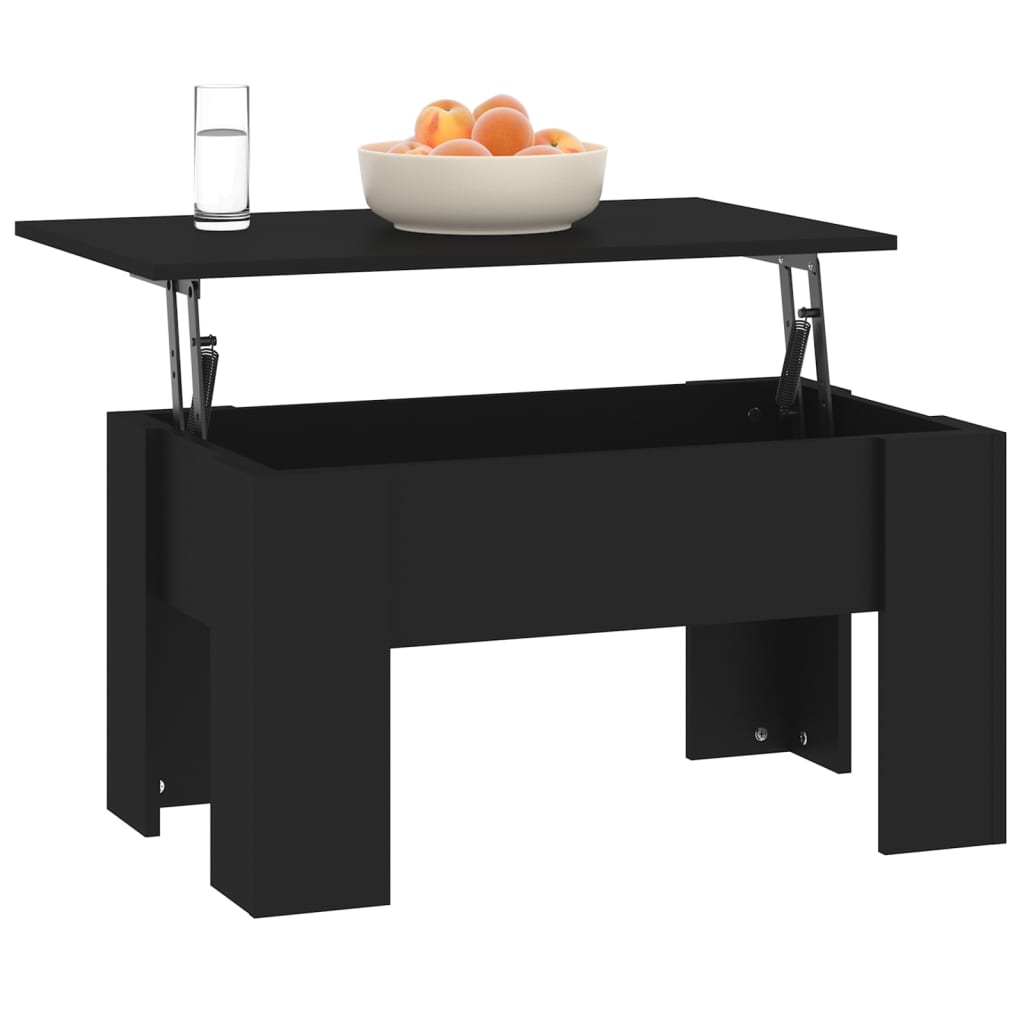 vidaXL Tavolino da Salotto Nero 79x49x41 cm in Legno Multistrato