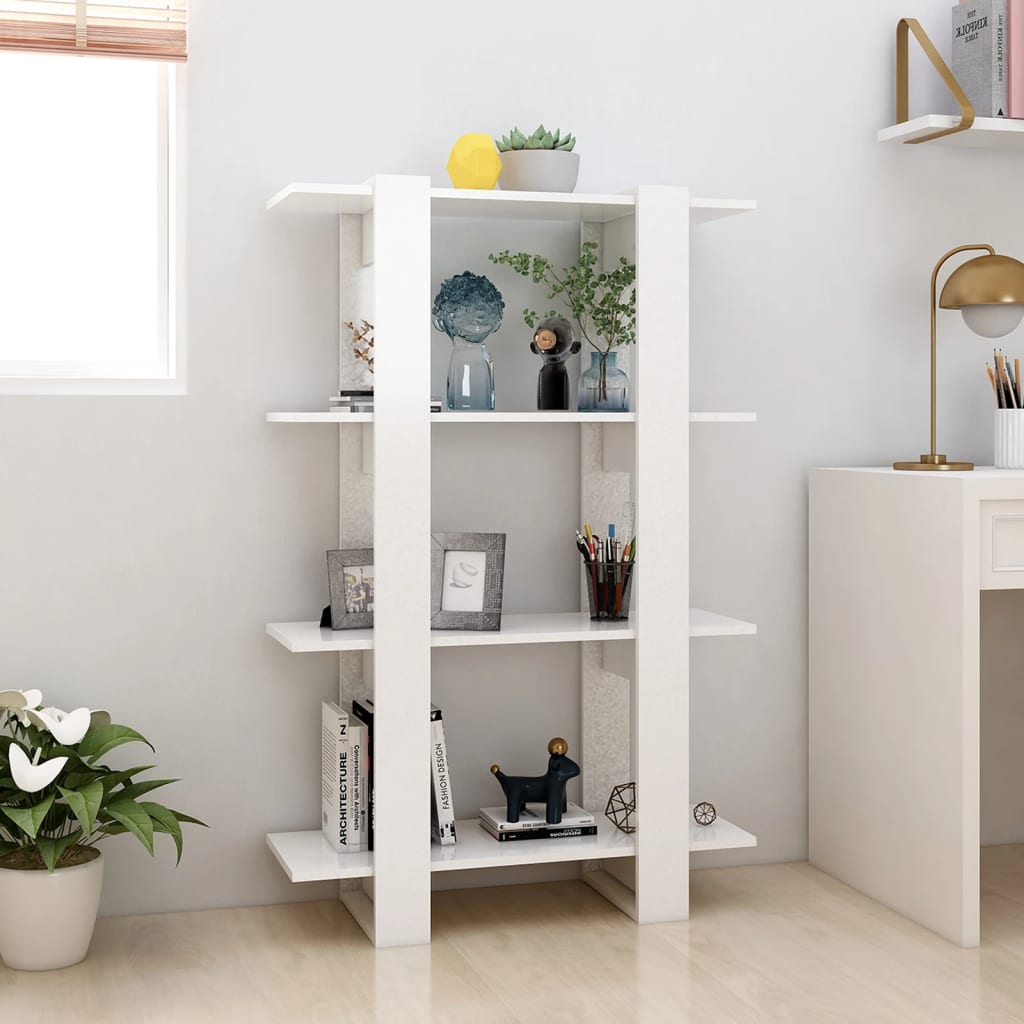 vidaXL Libreria/Divisorio Bianco 80x30x123,5 cm