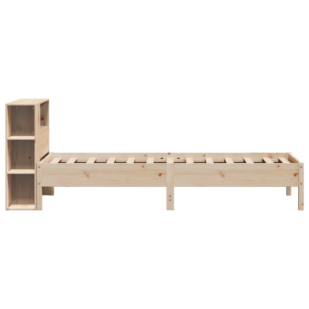 vidaXL Letto Libreria senza Materasso 90x190 cm Legno Massello Pino