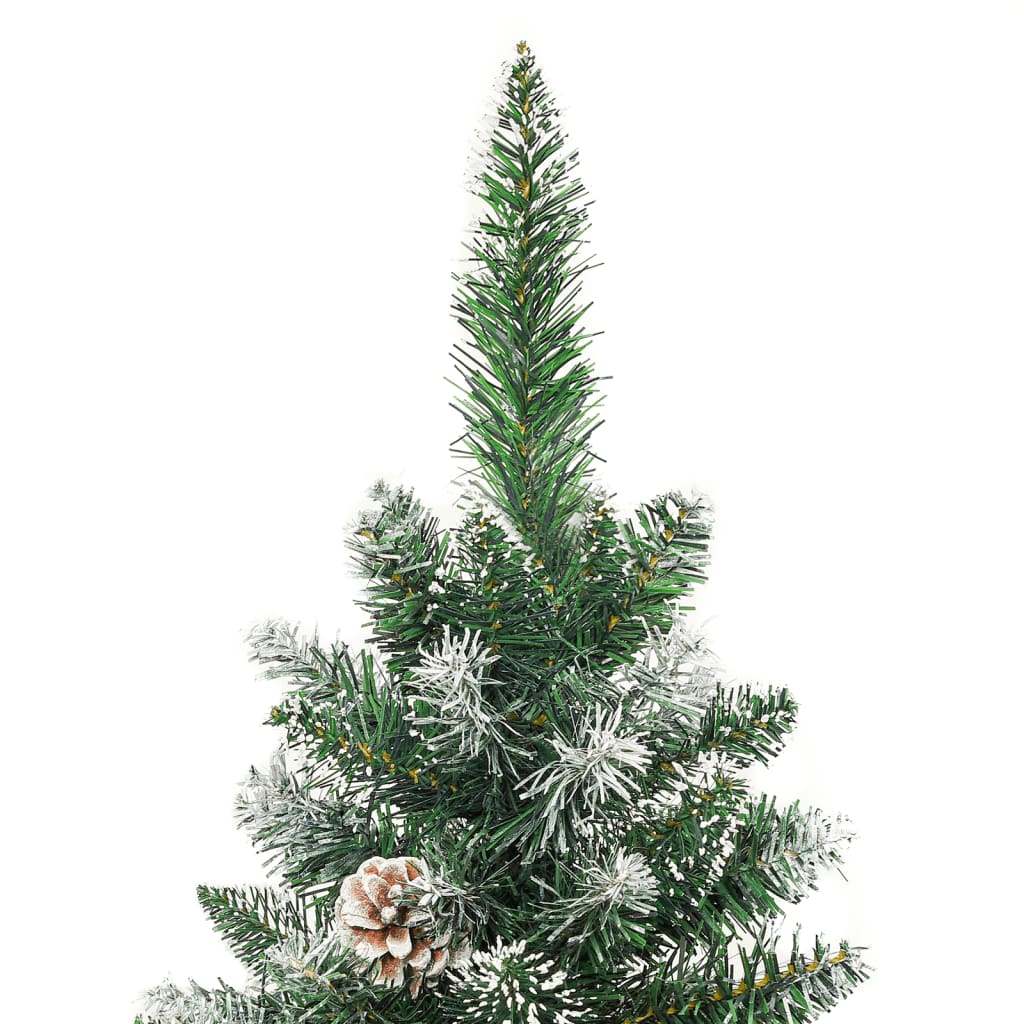 vidaXL Albero di Natale Artificiale Sottile con Base 240 cm PVC