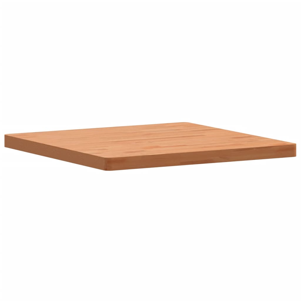 vidaXL Piano per Tavolo 70x70x4 cm Quadrato Legno Massello di Faggio