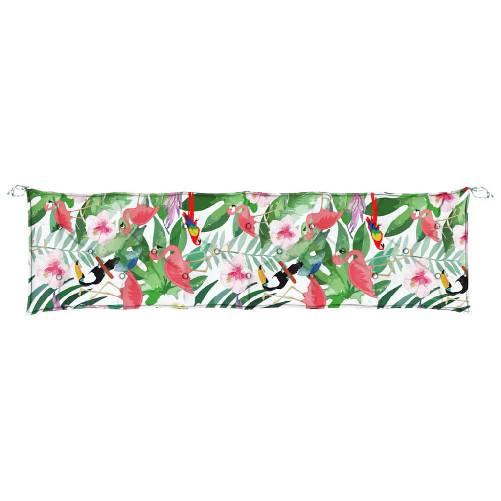 vidaXL Cuscini Panca da Giardino 2pz Multicolore 200x50x7cm in Tessuto