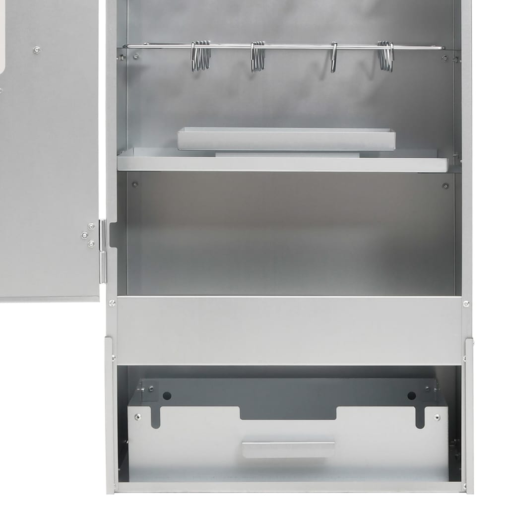 vidaXL Forno Affumicatore Trucioli Legno 44,5x29x110cm in Acciaio Inox