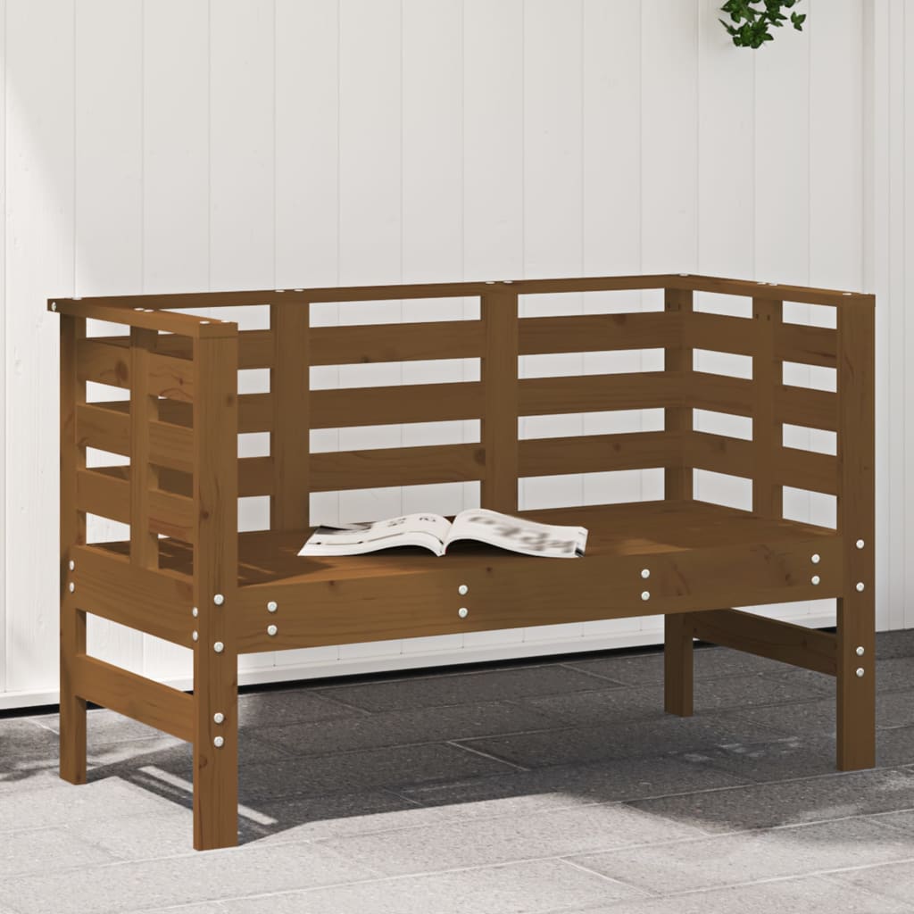 vidaXL Panca da Giardino Ambra 111,5x53x71 cm Legno Massello di Pino