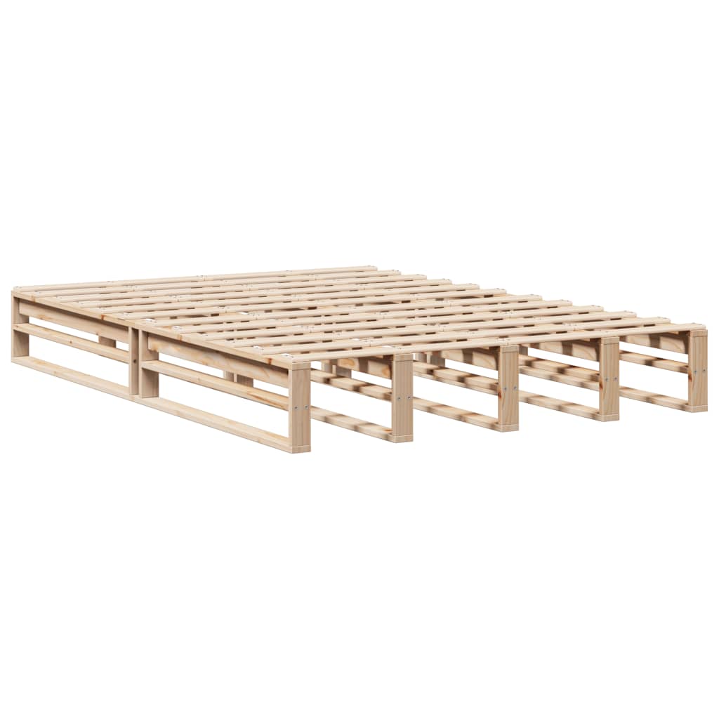 vidaXL Letto senza Materasso 140x190 cm in Legno Massello di Pino