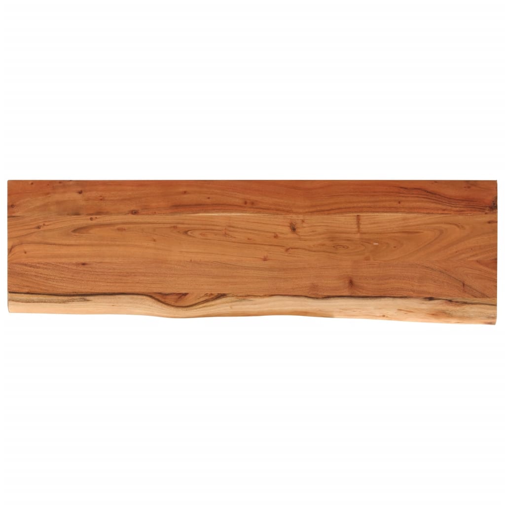 vidaXL Mensola a Muro 90x30x2,5cm Rettangolare Legno Acacia Bordi Vivi