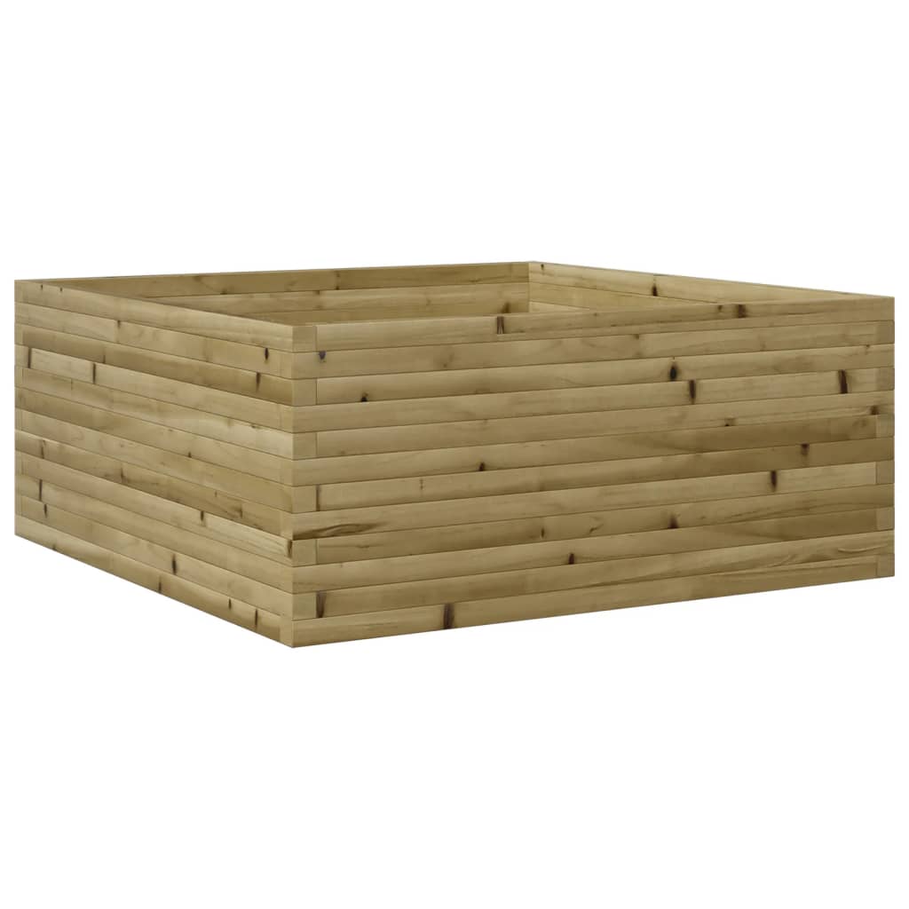 vidaXL Fioriera da Giardino 110x110x46 cm in Legno di Pino Impregnato