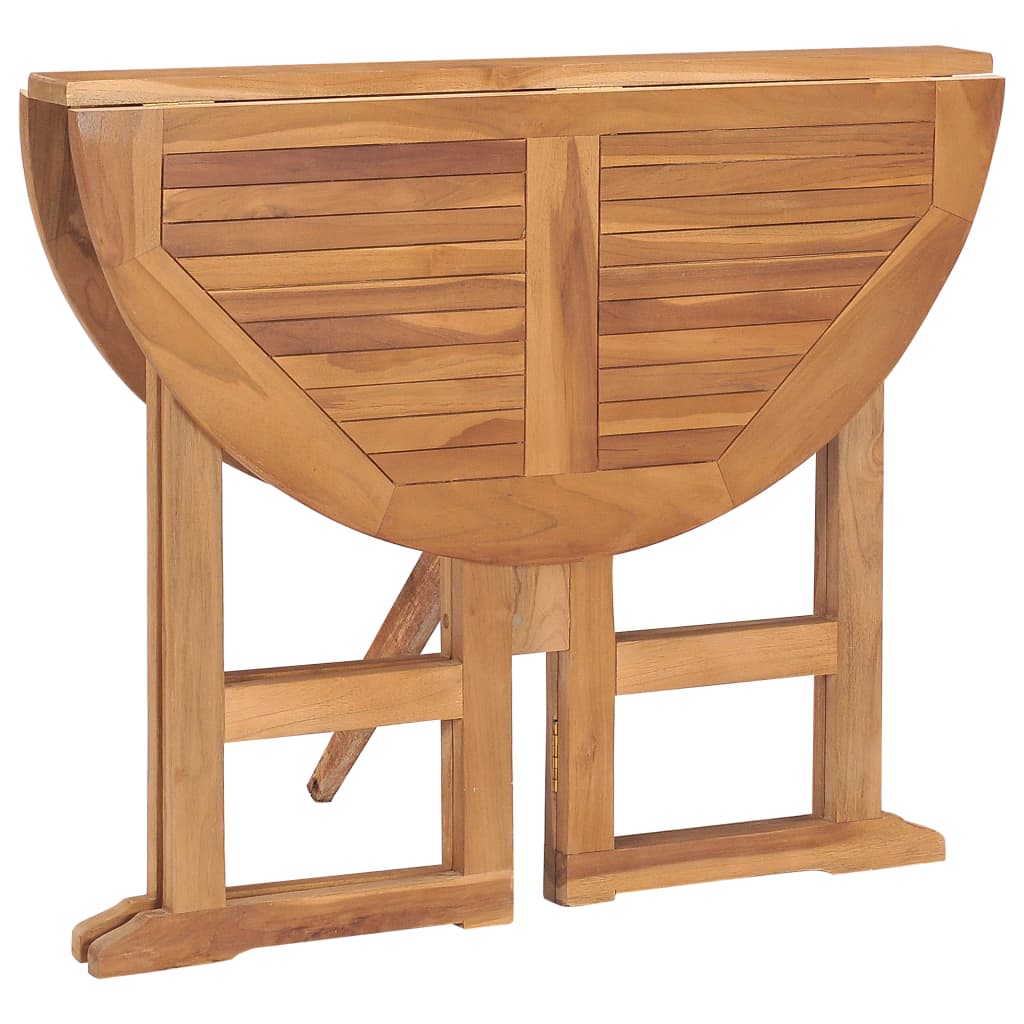 vidaXL Set da Pranzo da Giardino 5 pz Pieghevole in Massello di Teak