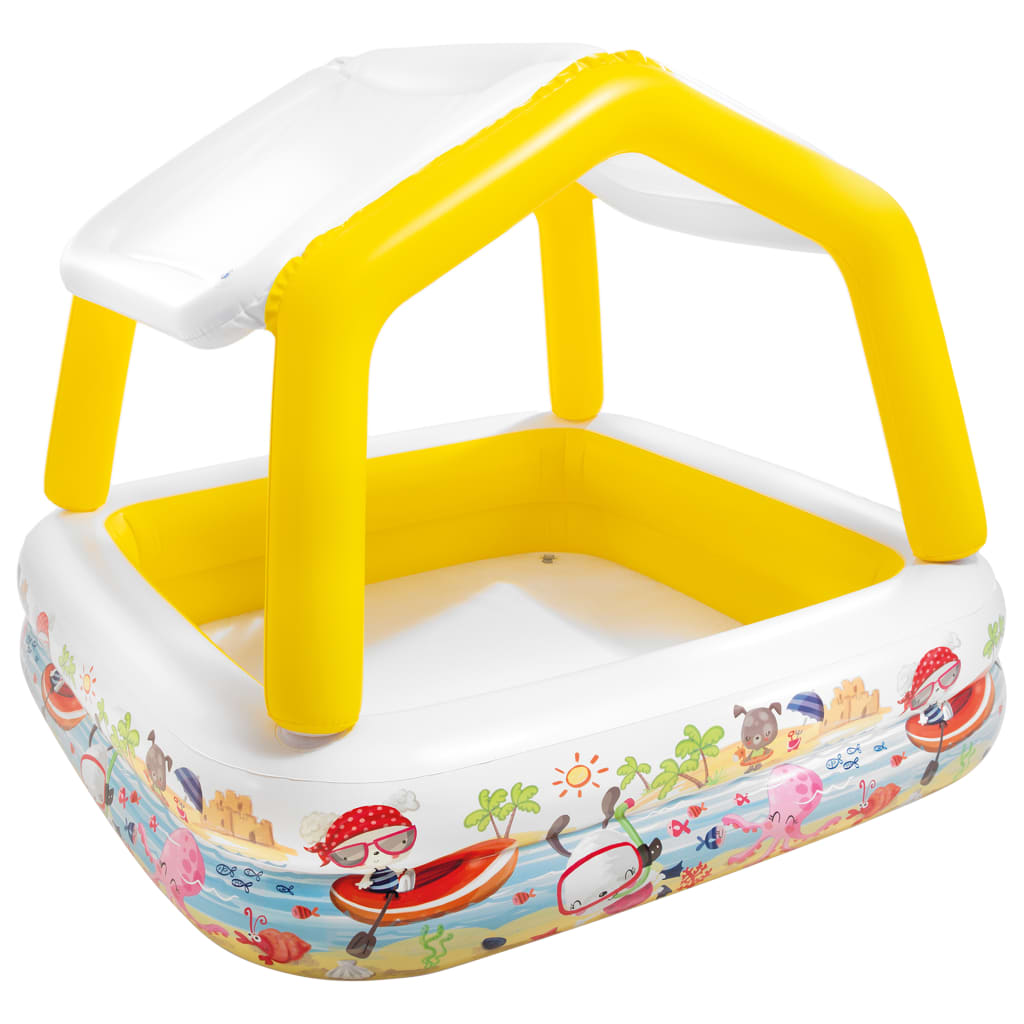 Intex Piscina Gonfiabile con Parasole 157x157x122 cm