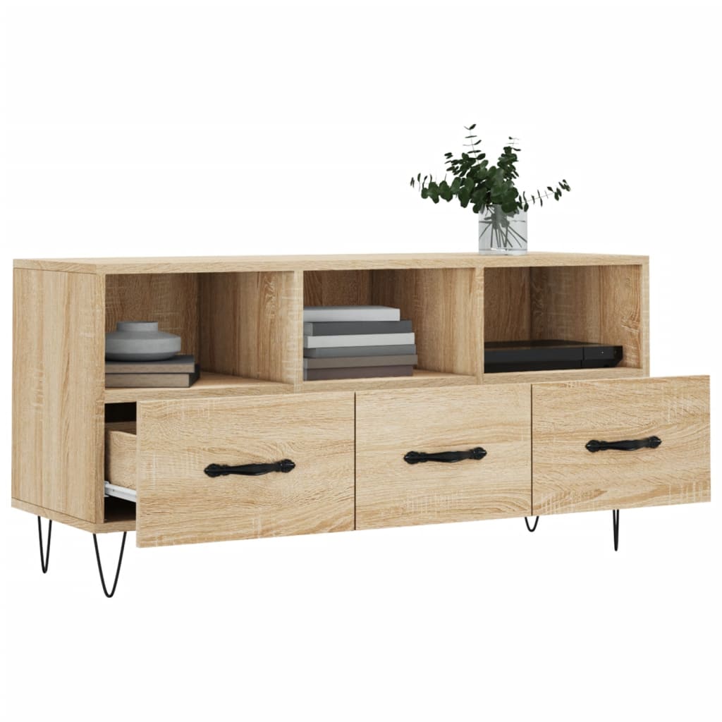 vidaXL Mobile Porta TV Rovere Sonoma 102x36x50 cm in Legno Multistrato