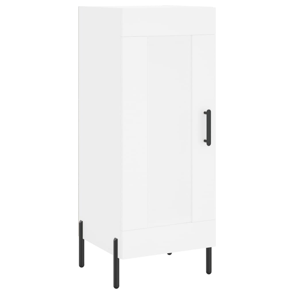 vidaXL Credenza Bianca 34,5x34x180 cm in Legno Multistrato