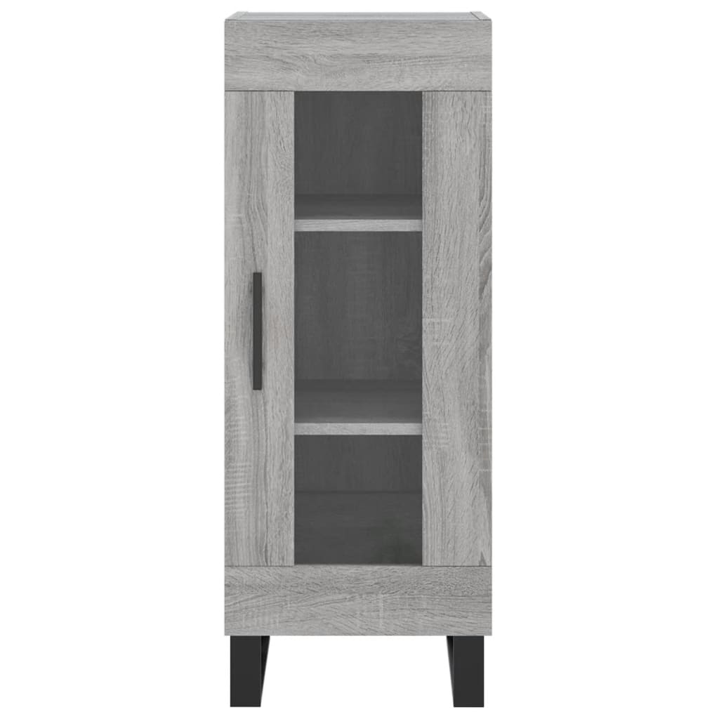 vidaXL Credenza Grigio Sonoma 34,5x34x180 cm in Legno Multistrato