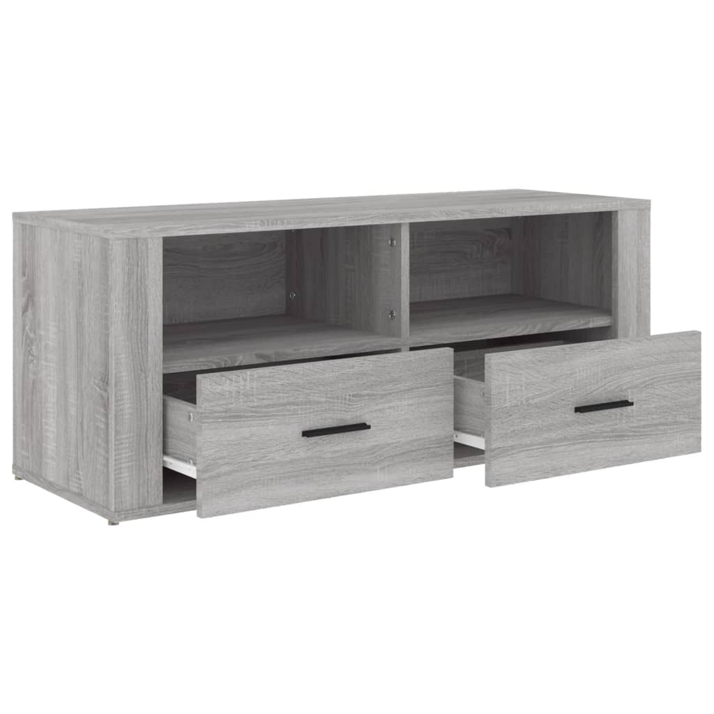 vidaXL Mobile TV Grigio Sonoma 100x35x40 cm in Legno Multistrato