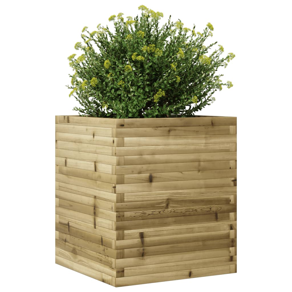 vidaXL Fioriera da Giardino 60x60x68,5 cm in Legno di Pino Impregnato