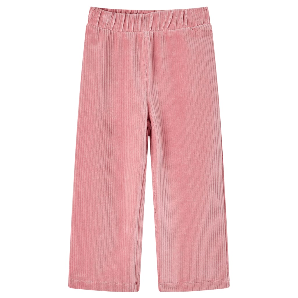 Pantaloni per Bambini in Velluto a Coste Rosa Chiaro 116