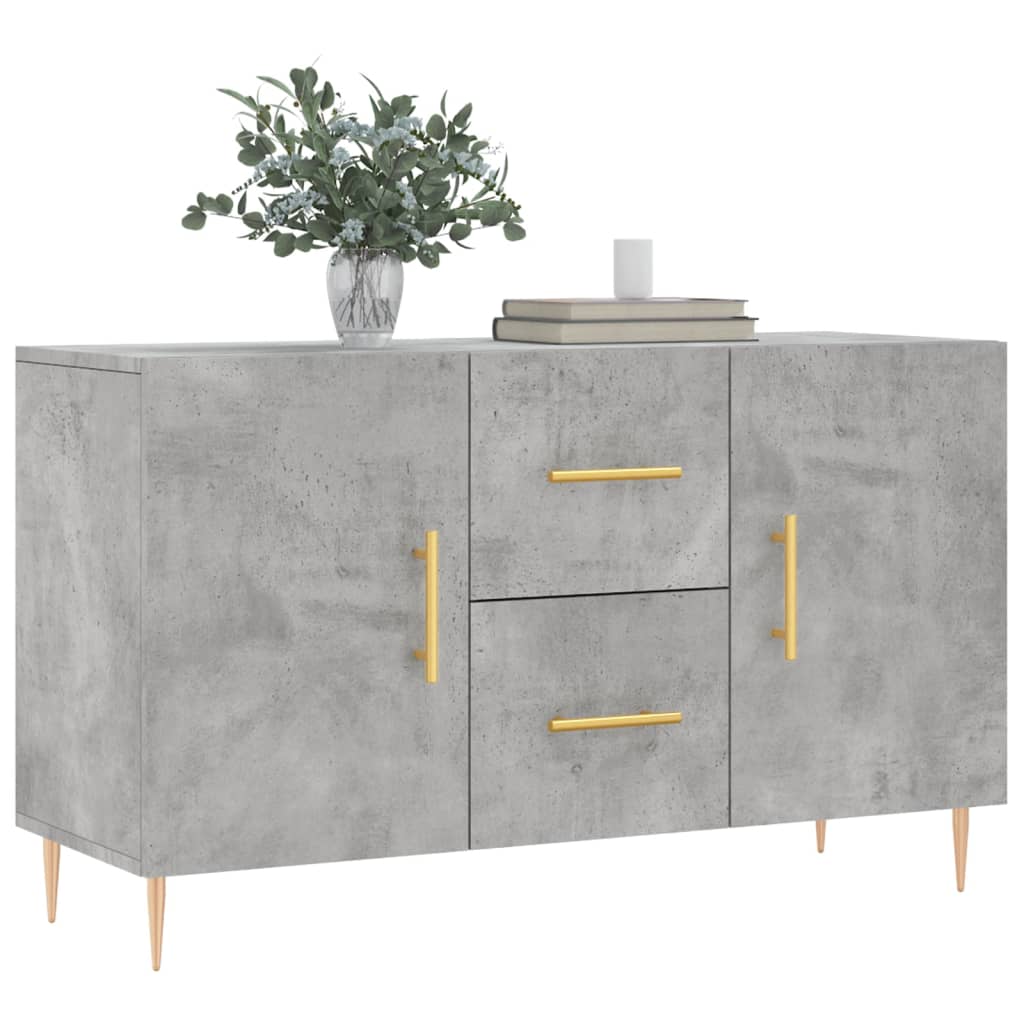 vidaXL Credenza Grigio Cemento 100x36x60 cm in Legno Multistrato