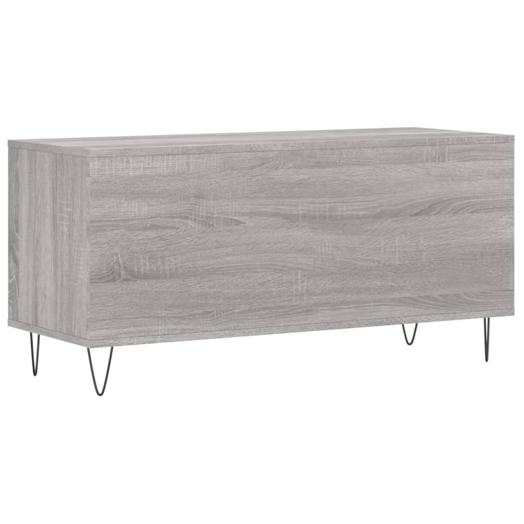 vidaXL Mobile Porta Dischi Grigio Sonoma 100x38x48cm Legno Multistrato