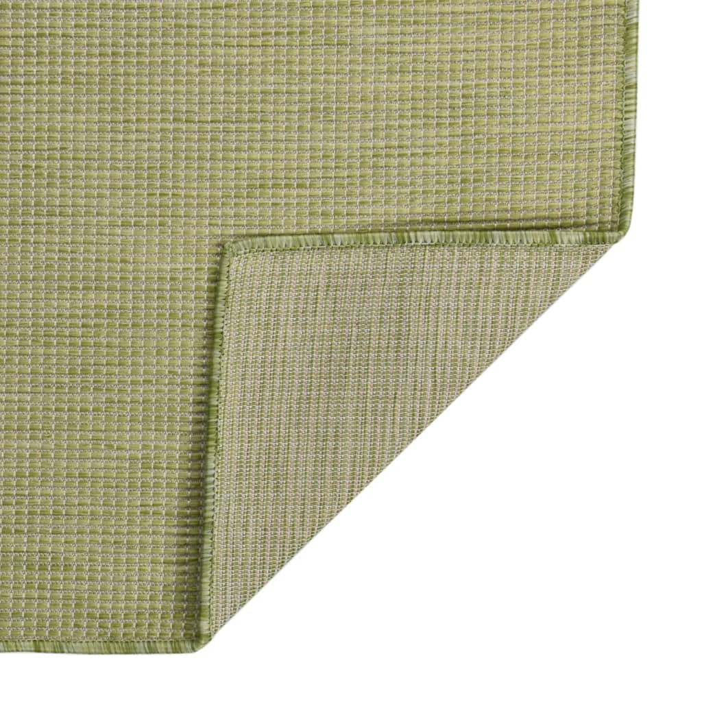 vidaXL Tappeto da Esterni a Tessitura Piatta 80x250 cm Verde