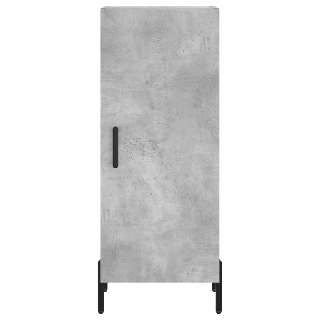 vidaXL Credenza Grigio Cemento 34,5x34x180 cm in Legno Multistrato