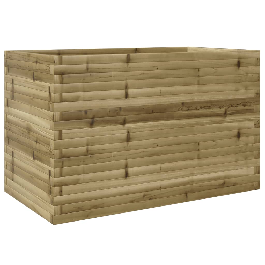 vidaXL Fioriera da Giardino 110x60x68,5 cm in Legno di Pino Impregnato