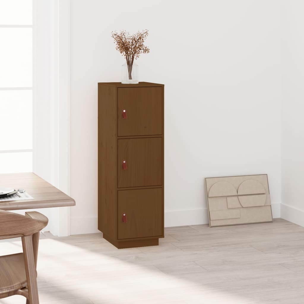 vidaXL Credenza ambra 34x40x108,5 cm in Legno Massello di Pino