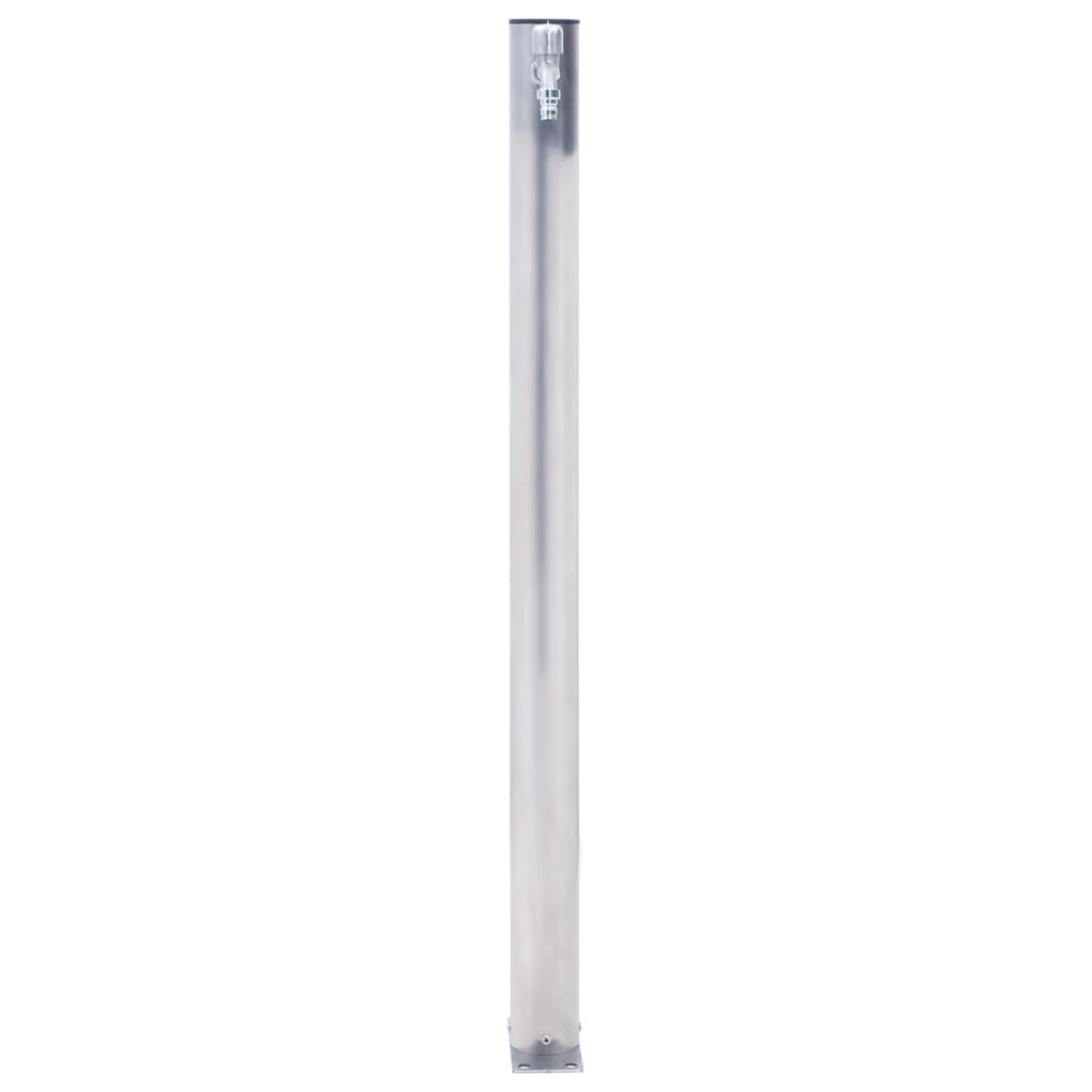 vidaXL Colonna d'Acqua da Giardino 80 cm Acciaio Inox Rotonda