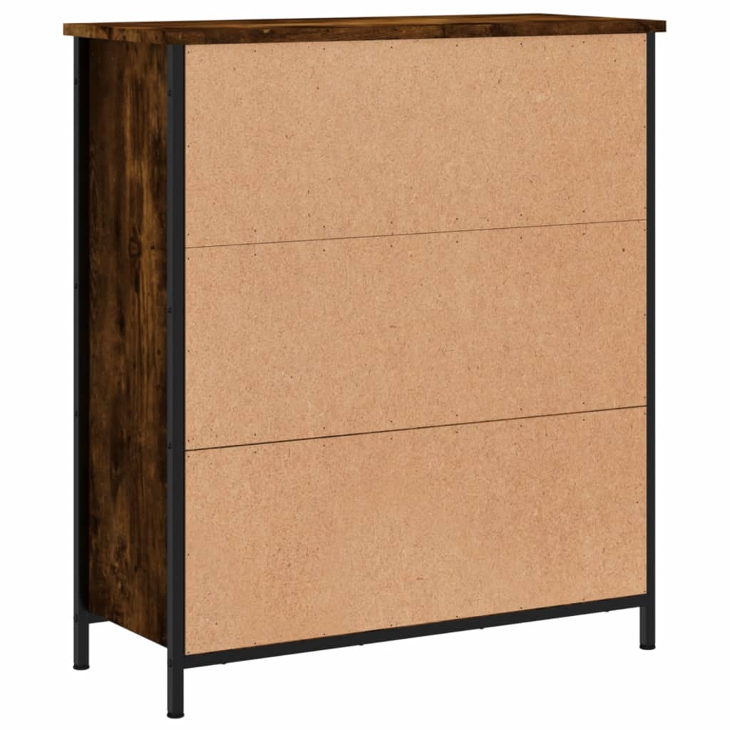 vidaXL Credenza Rovere Fumo 70x30x80 cm in Legno Multistrato