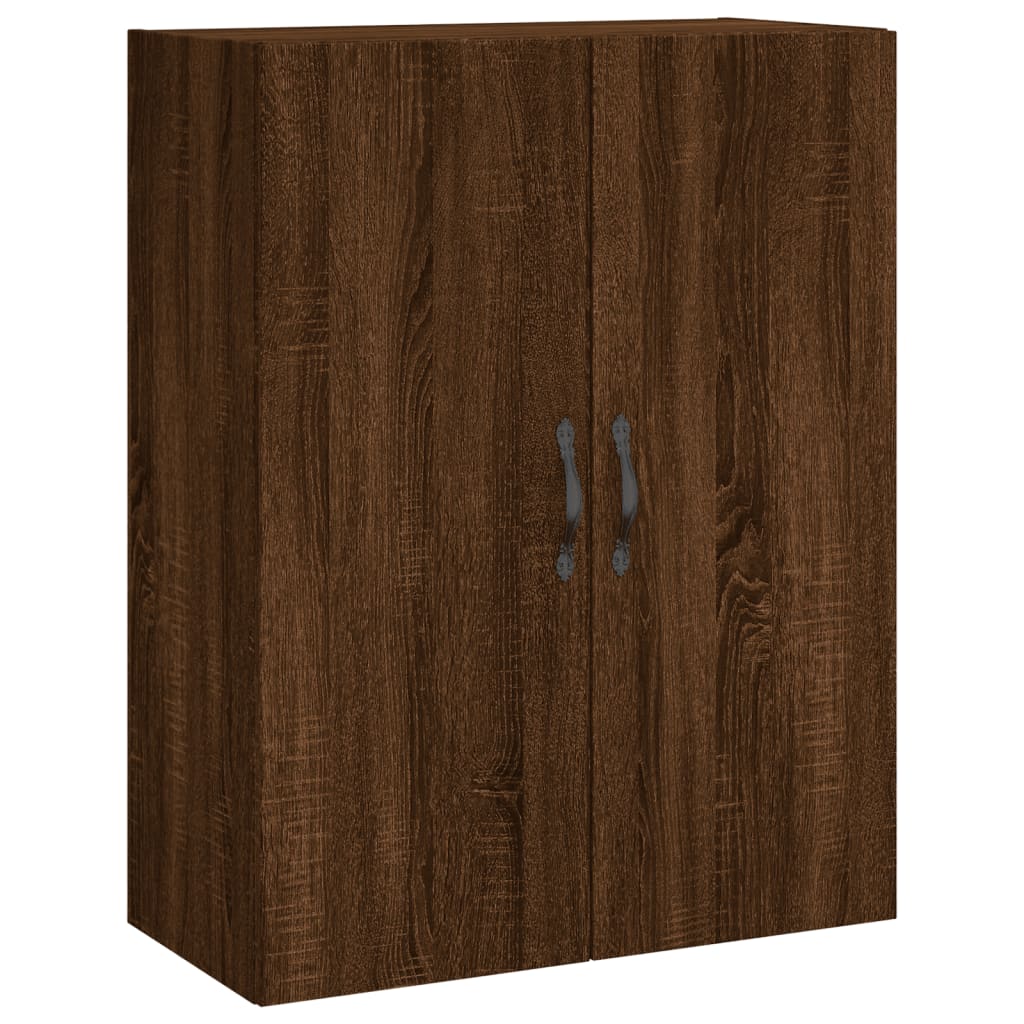 vidaXL Mobile a Parete Rovere Marrone 69,5x34x90 cm Legno Multistrato