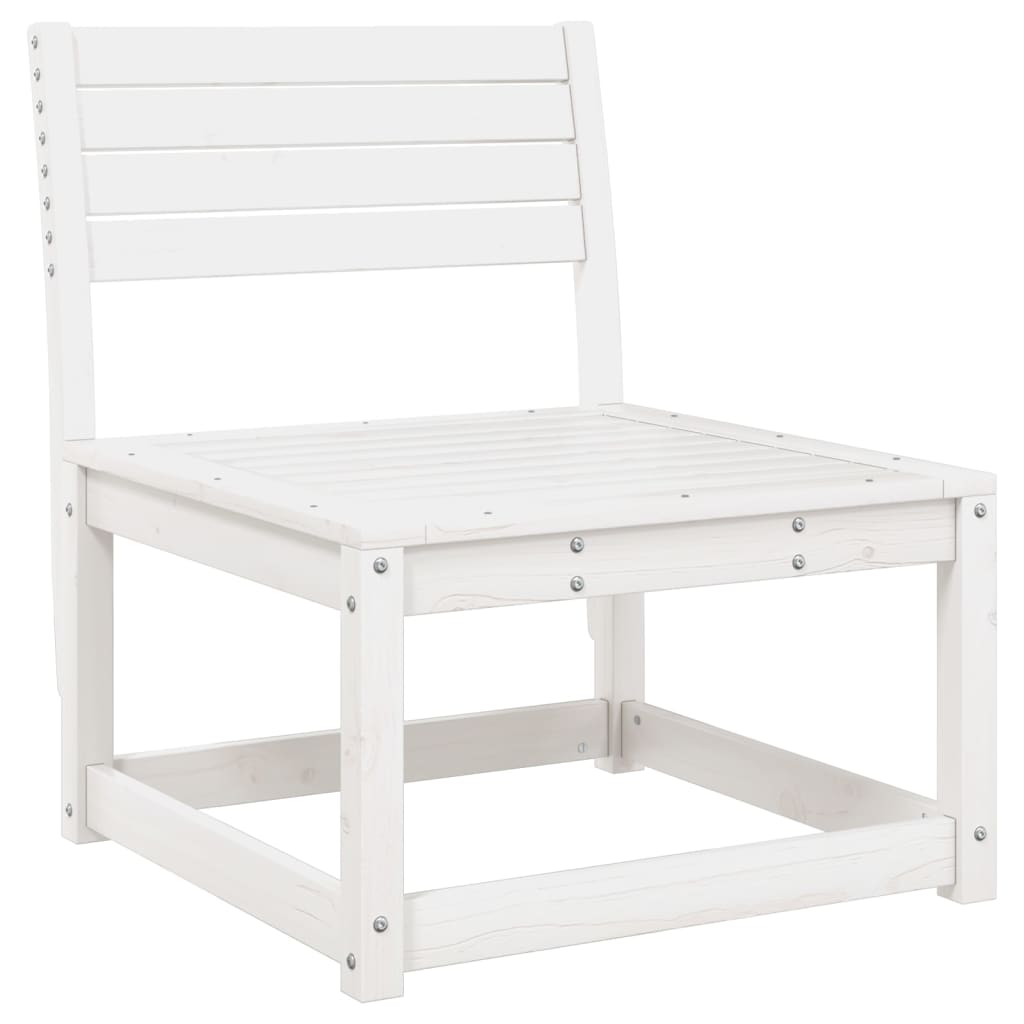 vidaXL Set Salotto da Giardino 5 pz Bianco in Legno Massello di Pino