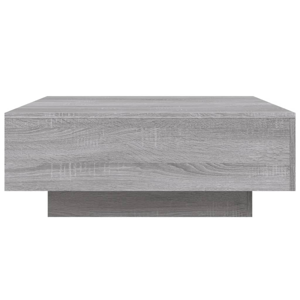 vidaXL Tavolino da Salotto Grigio Sonoma 80x80x31 cm Legno Multistrato