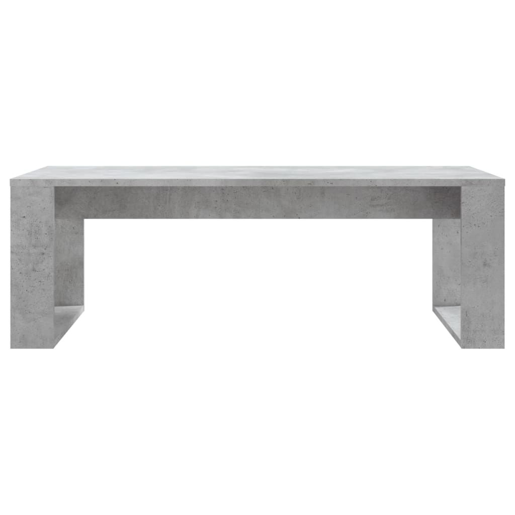 vidaXL Tavolino Salotto Grigio Cemento 102x50x35 cm Legno Multistrato