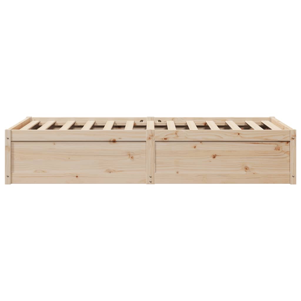 vidaXL Giroletto senza Materasso 100x200 cm in Legno Massello di Pino